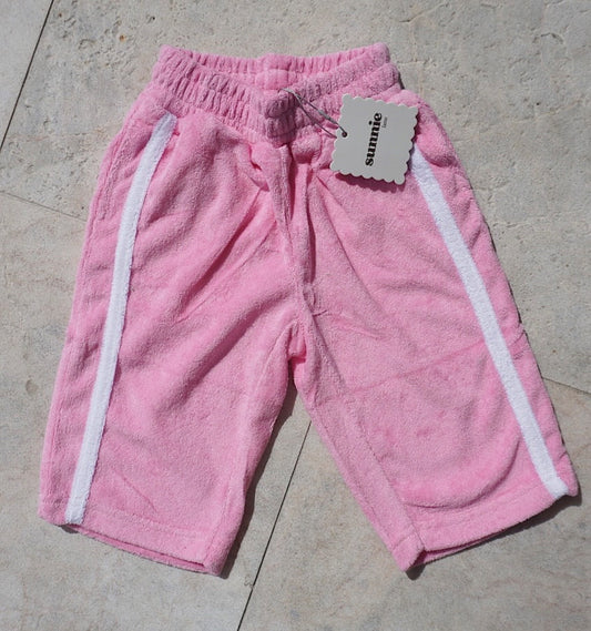 Pastel palm pants pink