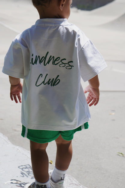 Kindness Club green t-shirt